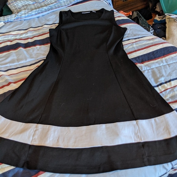 Color block fit and flare dress - Picture 1 of 2